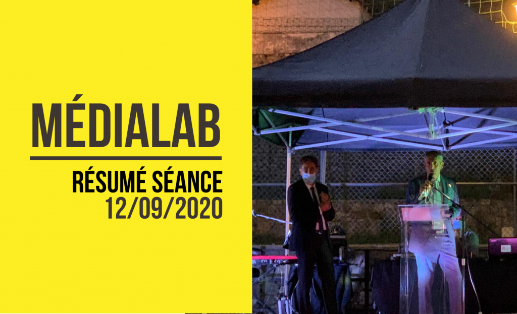 [Résumé] Séance MédiaLab – 12 septembre 2020 [FR/ENG]