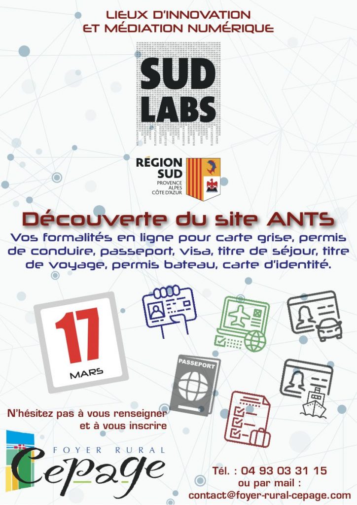 17 mars : découverte du site ANTS