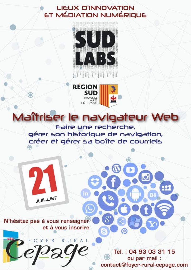 21 juillet : maîtrise le navigateur web