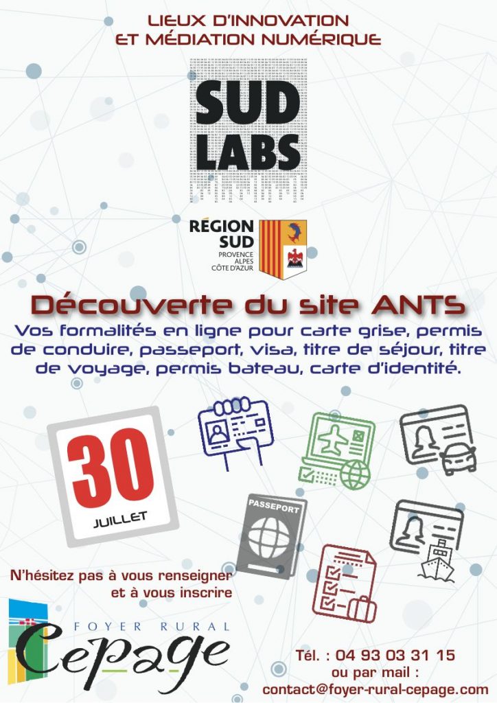 30 juillet : découverte du site ANTS