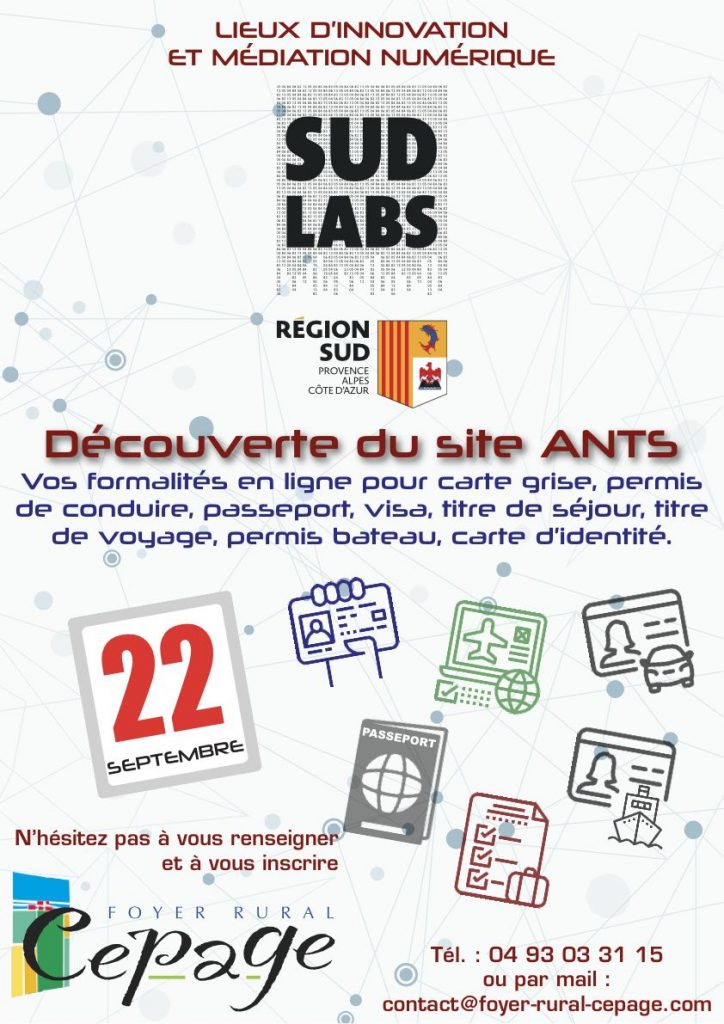 22 septembre : découverte du site ANTS