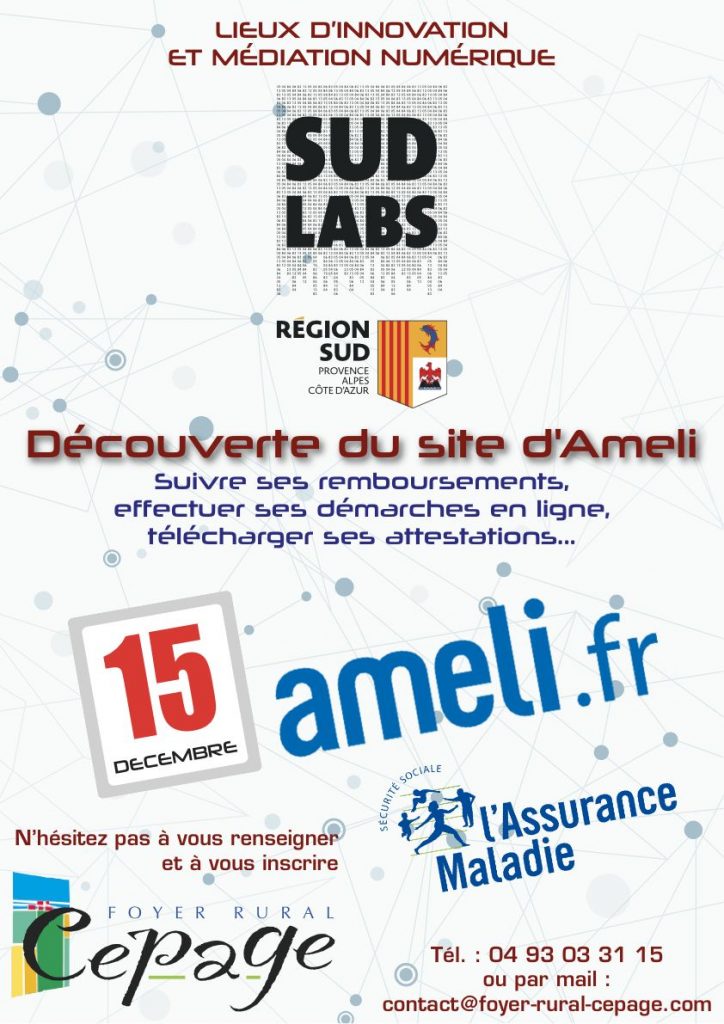 15 décembre : découverte du site ameli.fr