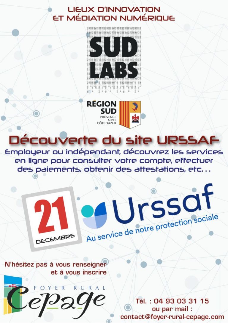 21 décembre : découverte du site de l&rsquo;Urssaf