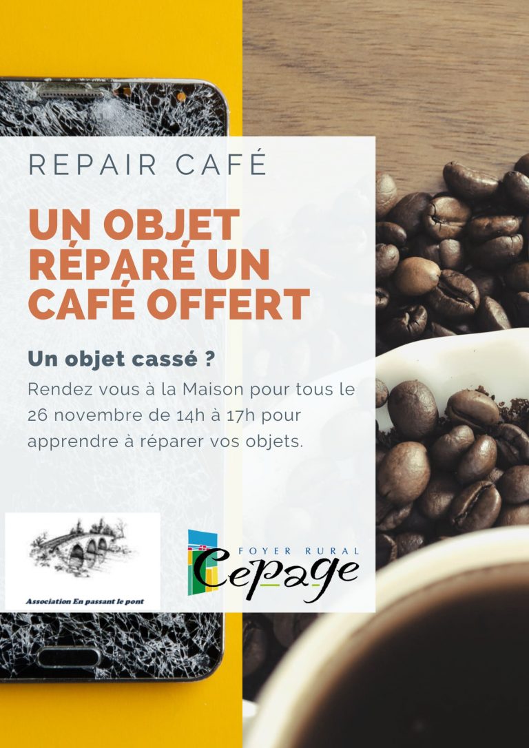 Repair Café 26 Novembre 2022