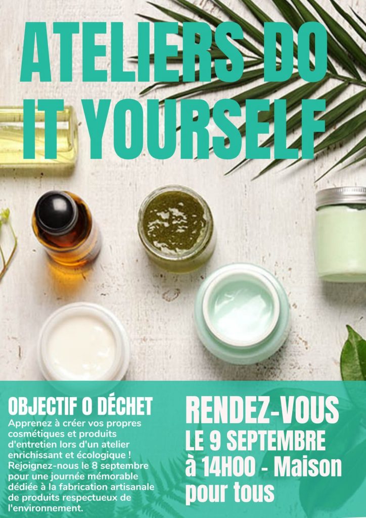 Atelier Do It Yourself le 9 Septembre 2023