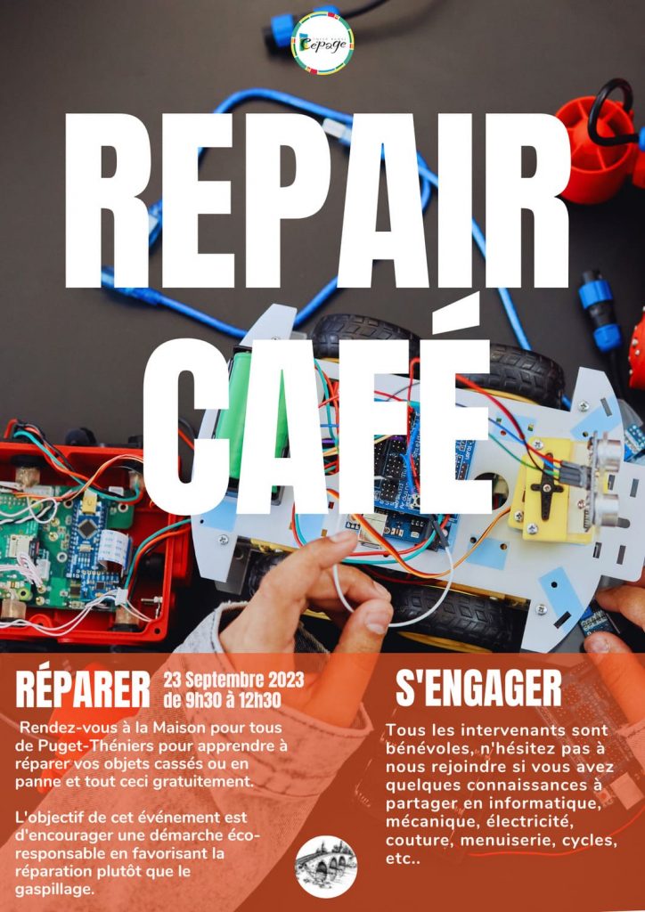 Repair Café 23 Septembre 2023
