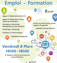 Atelier Emploi – Formation 💡 – Vendredi 8 mars