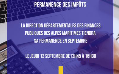 Permanence des impôts 12 septembre 💰