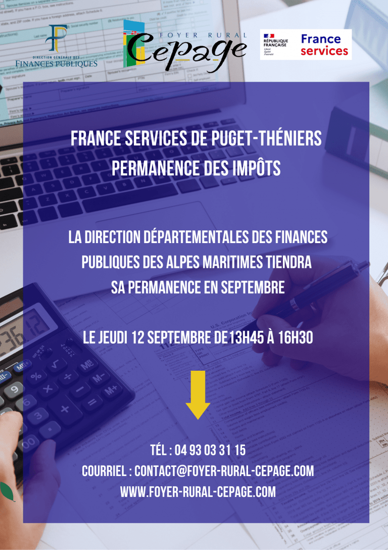 Permanence des impôts 12 septembre 💰