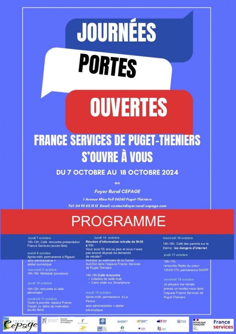 Les Journées Portes Ouvertes de France Services de Puget-Théniers