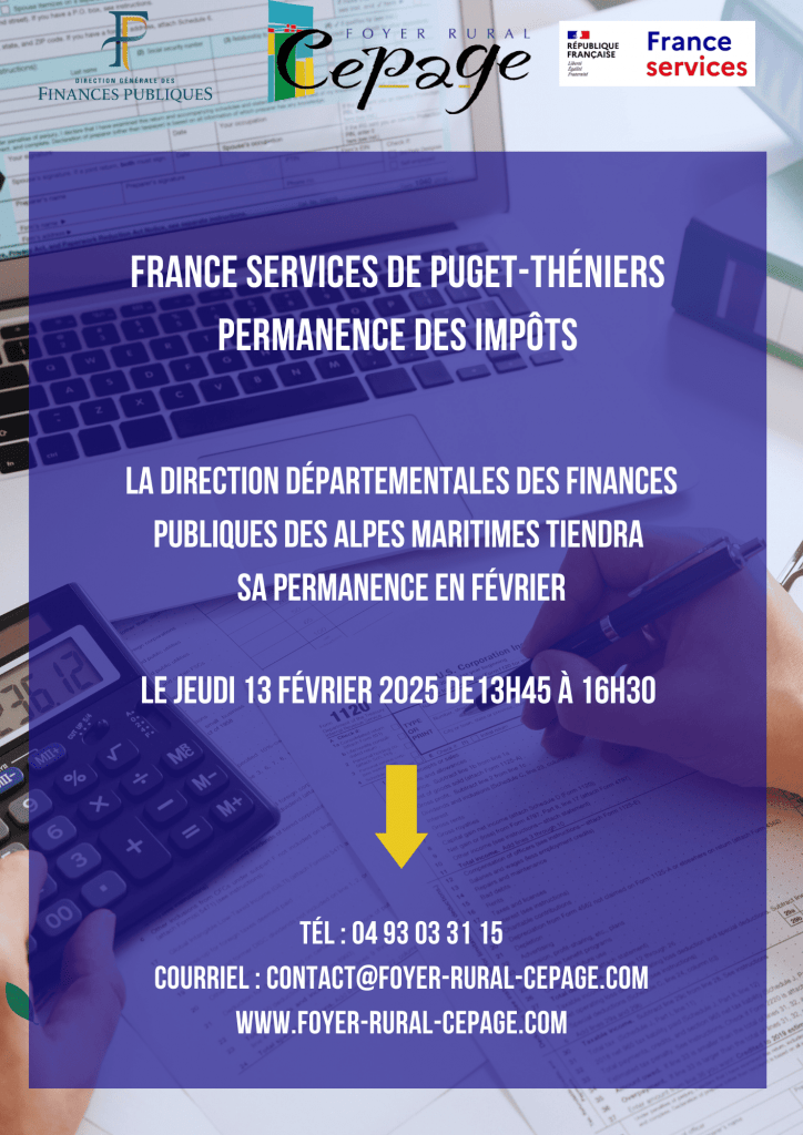 Permanence des impôts 13 février