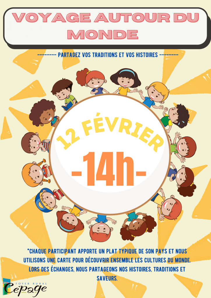 Voyage autour du monde le 12 février