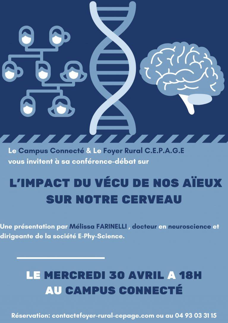 Conférence-Débat : l&rsquo;impact du passé de nos ancêtres sur nos gènes