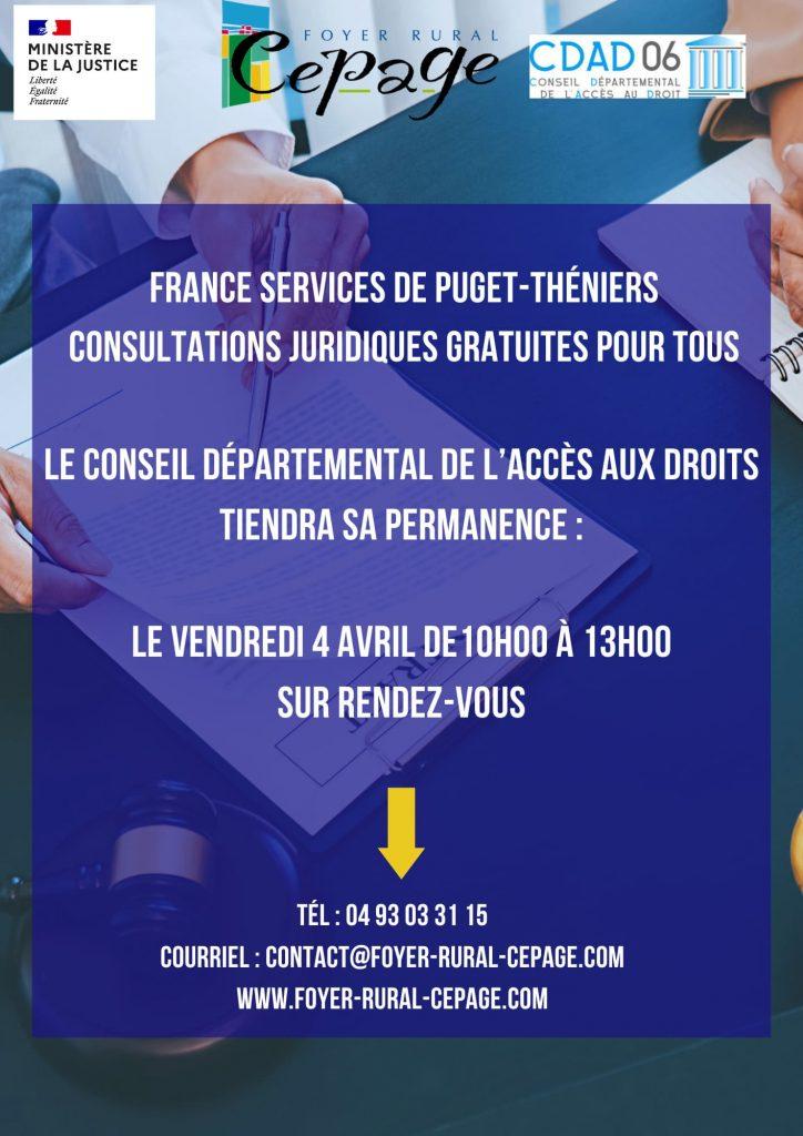 Permanence accès au droit 4 avril