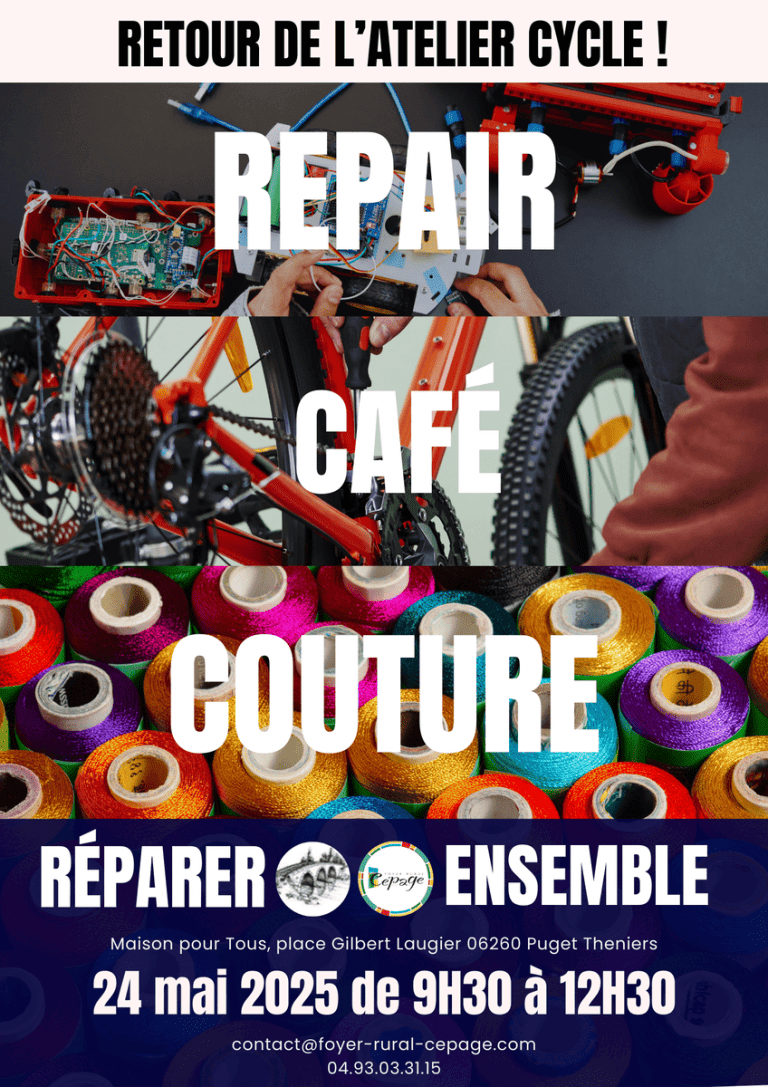 Repair Café Couture – Donnez une seconde vie à vos objets le 24 mai