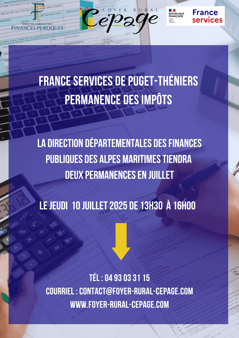 Permanence des impôts 10 juillet