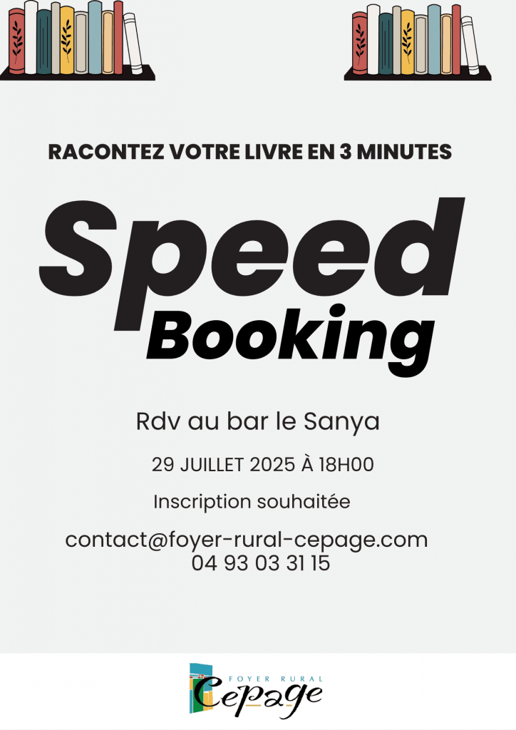 Speed-Booking au bar le Sanya le 29 juillet