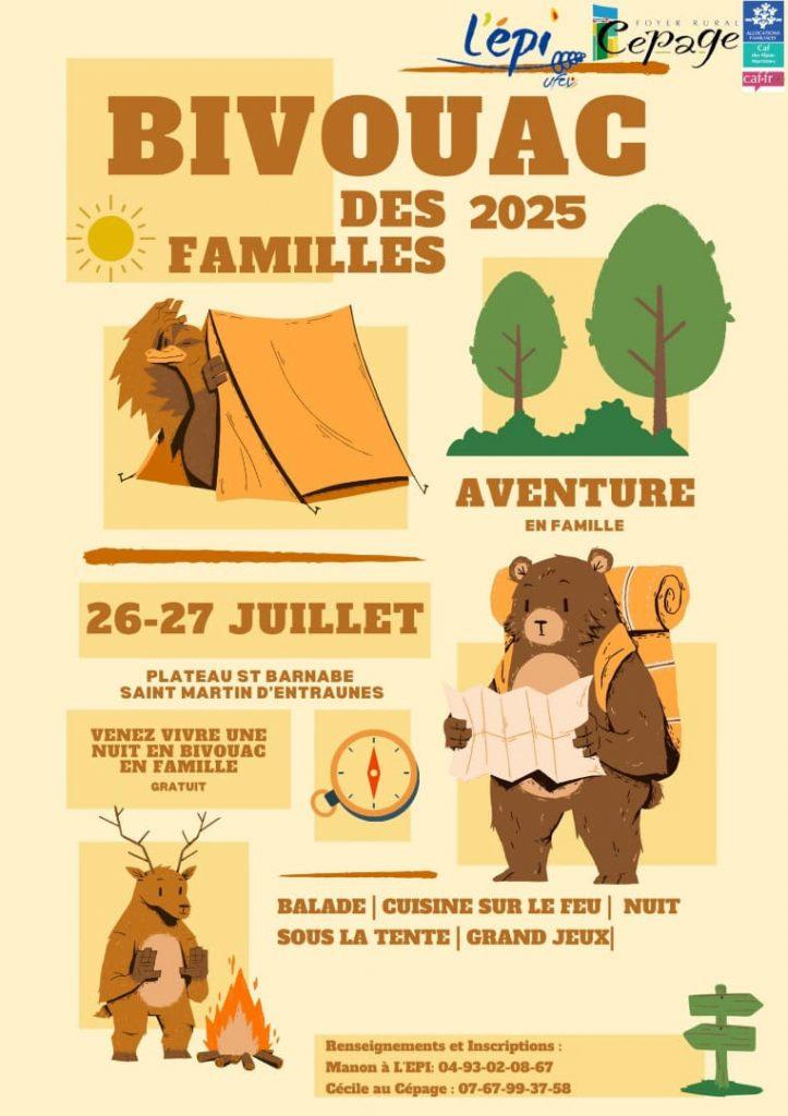 Bivouac des familles les 26 & 27 juillet