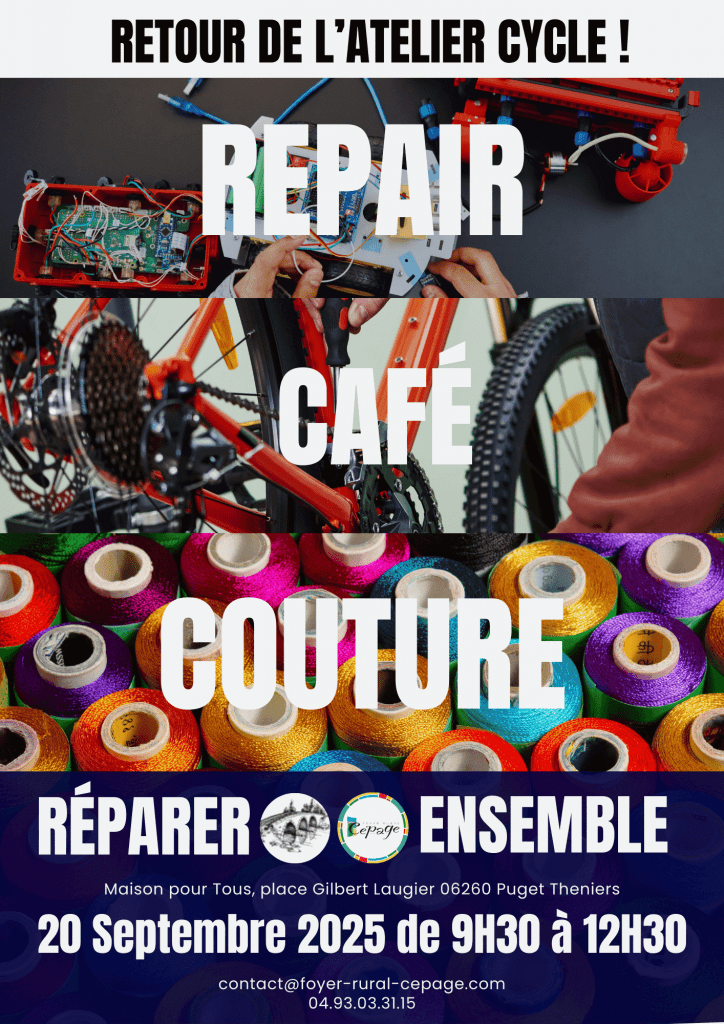Repair Café Couture – le 20 septembre 2025