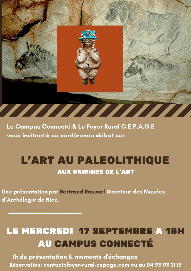 Conférence gratuite : L’art paléolithique, miroir de nos origines