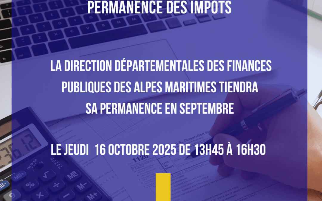Permanence des impôts le 16 octobre