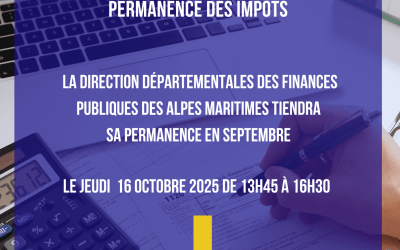 Permanence des impôts le 16 octobre