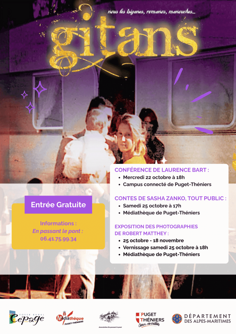 Exposition & Rencontres autour des cultures gitanes à Puget-Théniers