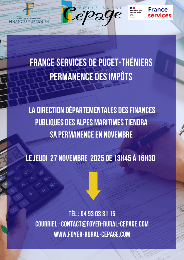 Permanence des impôts le 27 novembre