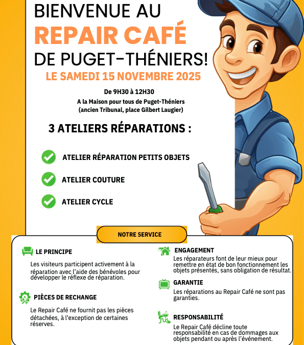Repair Café samedi 15 novembre