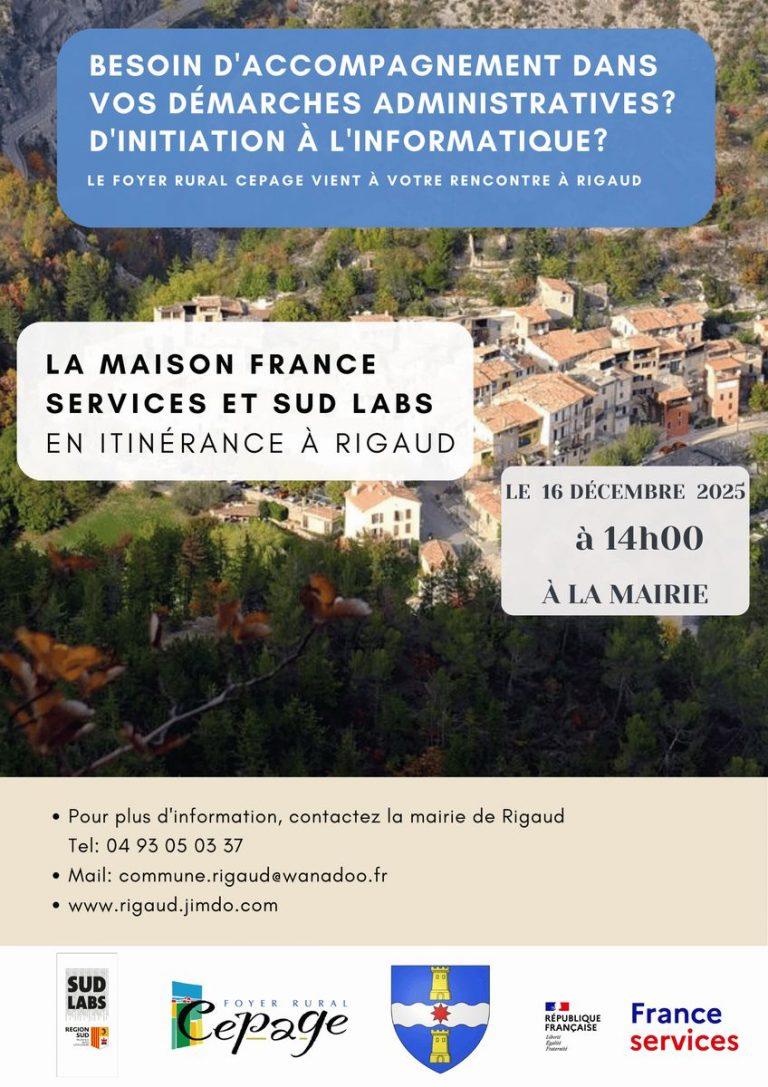Permanence de Rigaud le 16 décembre