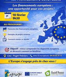 Atelier d’introduction aux financements européens