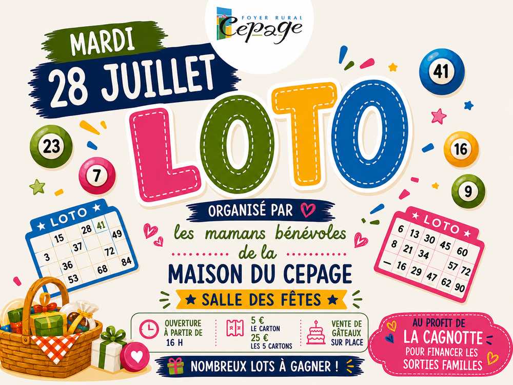 Loto solidaire de la Maison du CEPAGE