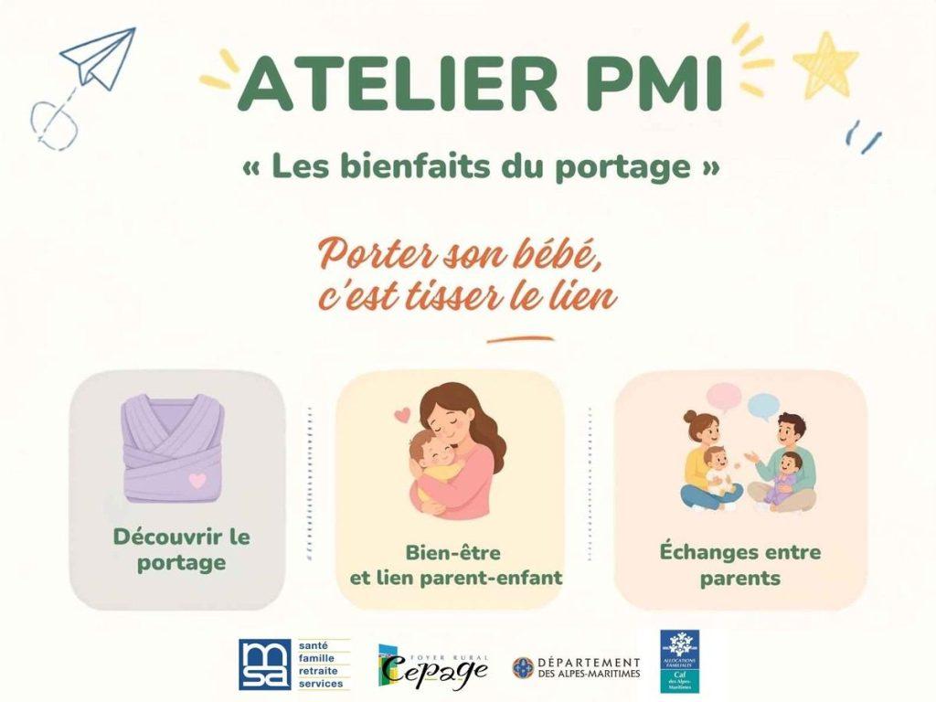 Atelier PMI : « Les bienfaits du portage »